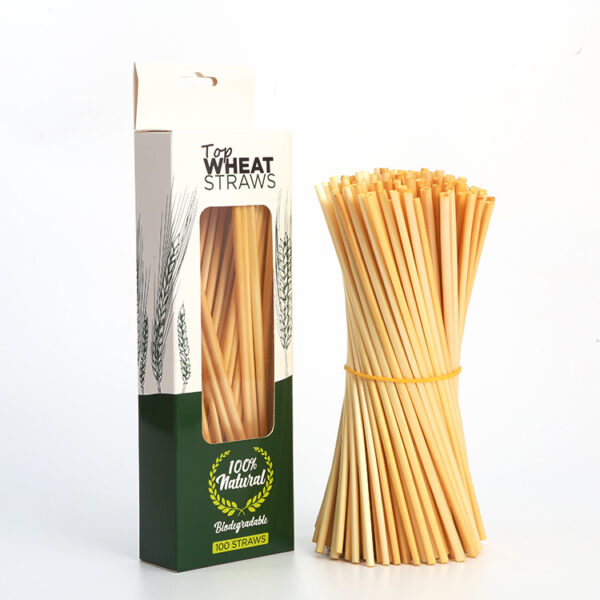 100% Composable Natural Wheat Drinking Straws - 图片 4